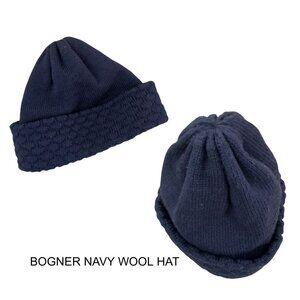 Bogner wool ski hat in Navy very good condition